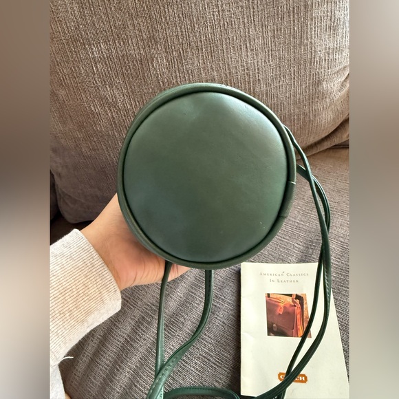 RARE Vintage Coach Littleton Drawstring Mini (NWT and booklet) - Bottle Green! - Picture 13 of 14